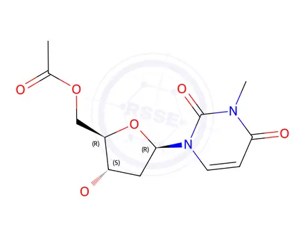 Chemical structure of 3',5'-Di-O-acetyl-2'-deoxy-N3-methyl uridine