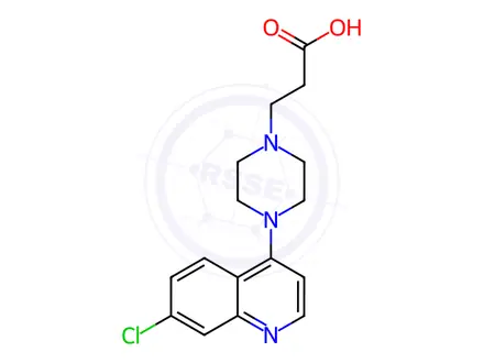 Chemical structure of Piperaquine Metabolite 1