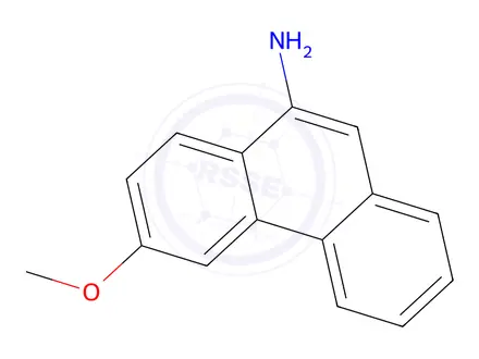 Chemical structure of 6-Methoxyphenanthren-9-amine