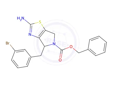 Chemical structure of Benzyl 2-amino-4-[(3-bromophenyl)methyl]-4H,5H,6H-pyrrolo[3,4-d][1,3]thiazole-5-carboxylate
