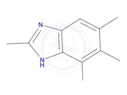 Chemical structure of 1H-Benzimidazol-4-amine,2,5,6-trimethyl-(9CI)