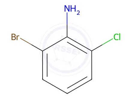 Chemical structure of 2-Bromo-6-chloroaniline