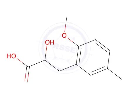Chemical structure of 2-Hydroxy-3-(2-methoxy-5-methylphenyl)propanoic acid