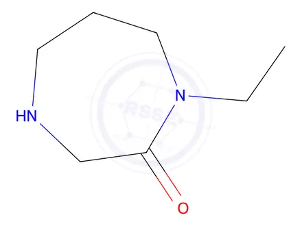 Chemical structure of 1-ethyl-1,4-diazepan-2-one