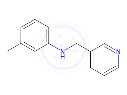 Chemical structure of 3-methyl-N-(pyridin-3-ylmethyl)aniline
