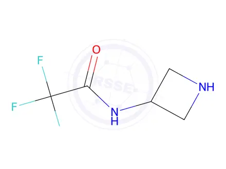 Chemical structure of N-(Azetidin-3-yl)-2,2,2-trifluoroacetamide Hydrochloride