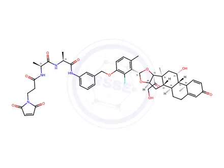 Chemical structure of Glucocorticoid receptor agonist-3 Ala-Ala-Mal