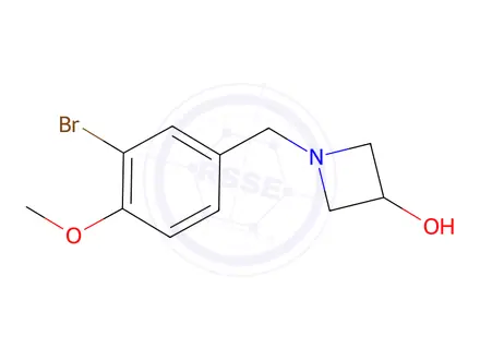 Chemical structure of 1-(3-Bromo-4-methoxybenzyl)azetidin-3-ol