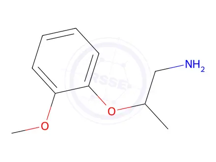 Chemical structure of 1-[(1-aminopropan-2-yl)oxy]-2-methoxybenzene