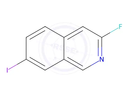 Chemical structure of 3-Fluoro-7-iodoisoquinoline