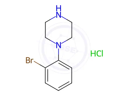 Chemical structure of 1-(2-Bromophenyl)piperazine Hydrochloride