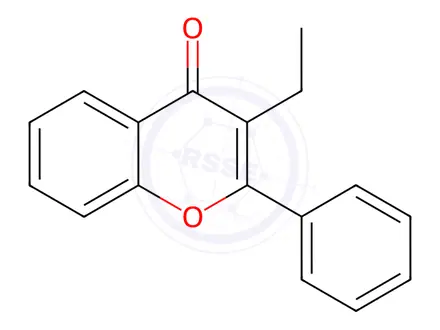 Chemical structure of Flavone, 3-ethyl-(6CI)