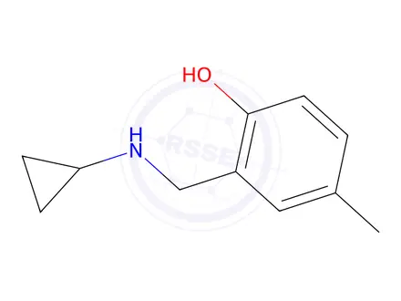 Chemical structure of 2-((Cyclopropylamino)methyl)-4-methylphenol