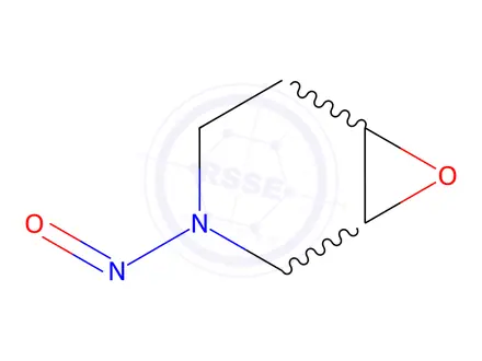 Chemical structure of 7-Oxa-3-azabicyclo[4.1.0]heptane, 3-nitroso-