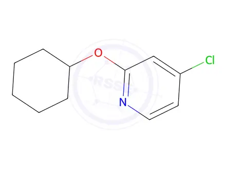 Chemical structure of 4-Chloro-2-(cyclohexyloxy)pyridine