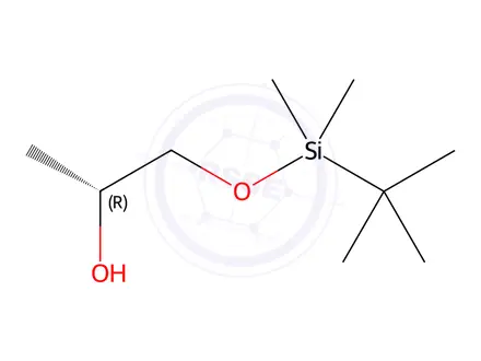 Chemical structure of (R)-1-((tert-Butyldimethylsilyl)oxy)propan-2-ol