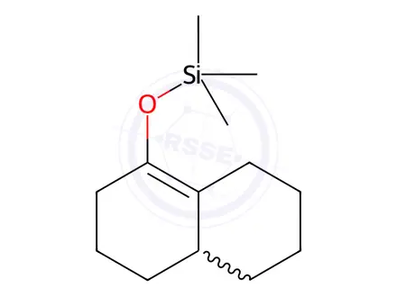 Chemical structure of Silane, trimethyl[(2,3,4,4a,5,6,7,8-octahydro-1-naphthalenyl)oxy]-