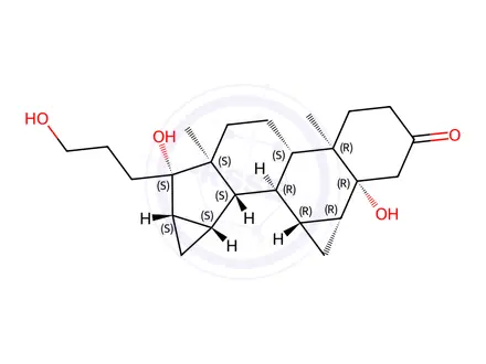 Chemical structure of 5-Beta-Hydroxy-Drospirenone-17-Propanol