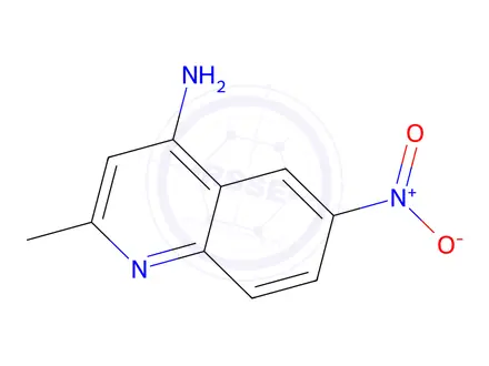 Chemical structure of 2-Methyl-6-nitroquinolin-4-amine