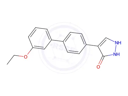 Chemical structure of 4-(3'-Ethoxy-[1,1'-biphenyl]-4-yl)-1H-pyrazol-3-ol
