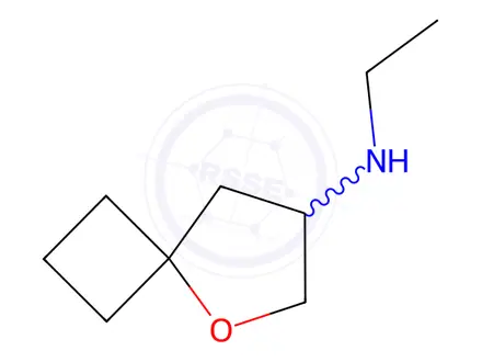 Chemical structure of N-ethyl-5-oxaspiro[3.4]Octan-7-amine