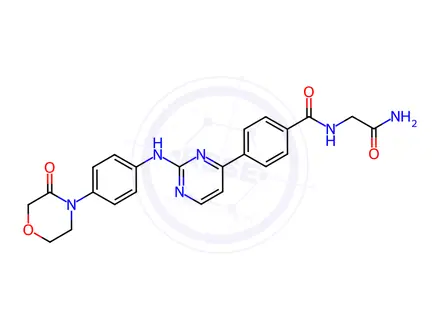 Chemical structure of Momelotinib Metabolite M8