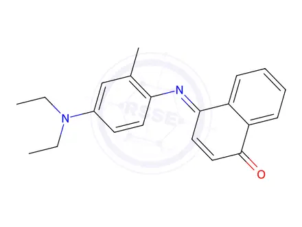 Chemical structure of 4-[[4-(diethylamino)-2-methylphenyl]imino]naphthalen-1(4H)-one