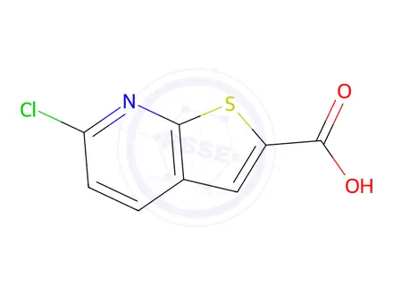 Chemical structure of 6-chlorothieno[2,3-b]pyridine-2-carboxylic acid