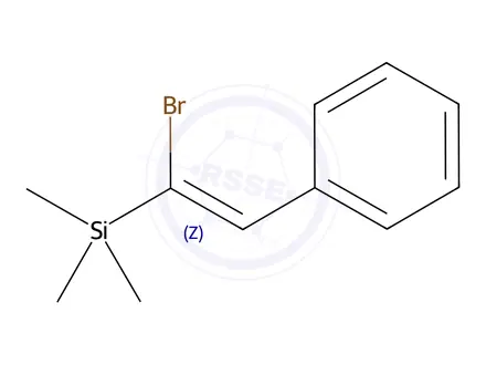 Chemical structure of (Z)-(1-Bromo-2-phenylvinyl)trimethylsilane