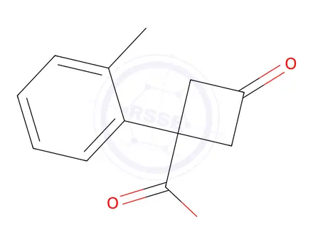 Chemical structure of 3-Oxo-1-(o-tolyl)cyclobutane-1-carboxylic acid