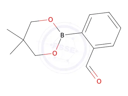 Chemical structure of 2-(5,5-Dimethyl-1,3,2-dioxaborinan-2-yl)benzaldehyde