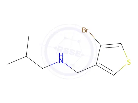 Chemical structure of n-((4-Bromothiophen-3-yl)methyl)-2-methylpropan-1-amine