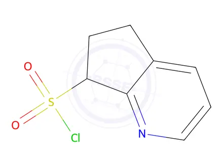 Chemical structure of 6,7-Dihydro-5h-cyclopenta[b]pyridine-7-sulfonyl chloride