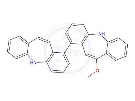 Chemical structure of 10-Methoxy-5'H-5,10'-bidibenzo[b,f]azepine