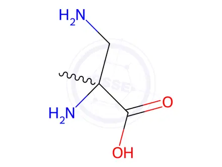 Chemical structure of Alanine, 3-amino-2-methyl-(9CI)