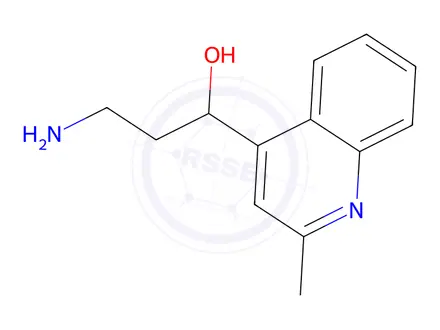Chemical structure of 3-Amino-1-(2-methylquinolin-4-yl)propan-1-ol