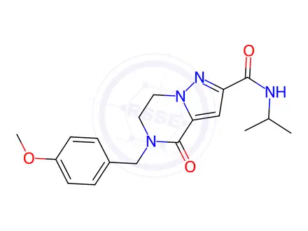 Chemical structure of N-isopropyl-5-(4-methoxybenzyl)-4-oxo-4,5,6,7-tetrahydropyrazolo[1,5-a]pyrazine-2-carboxamide