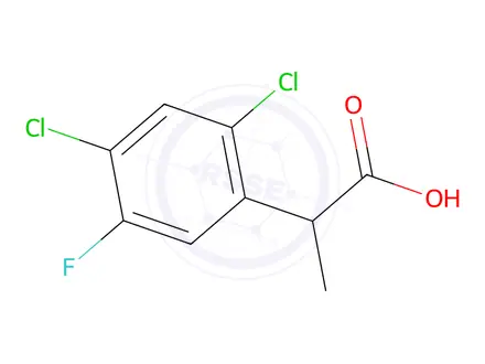 Chemical structure of 2-(2,4-Dichloro-5-fluorophenyl)propanoic acid