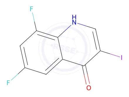 Chemical structure of 6,8-Difluoro-3-iodoquinolin-4(1H)-one