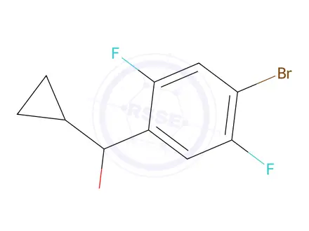 Chemical structure of (4-Bromo-2,5-difluorophenyl)(cyclopropyl)methanol