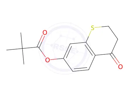 Chemical structure of 4-Oxothiochroman-7-yl pivalate
