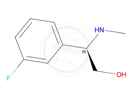 Chemical structure of (R)-2-(3-fluorophenyl)-2-(methylamino)ethan-1-ol