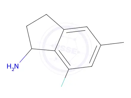 Chemical structure of 7-Fluoro-5-methyl-2,3-dihydro-1H-inden-1-amine
