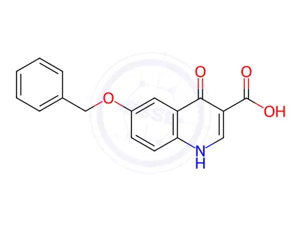 Chemical structure of 6-Benzyloxy-4-hydroxy-quinoline-3-carboxylic acid