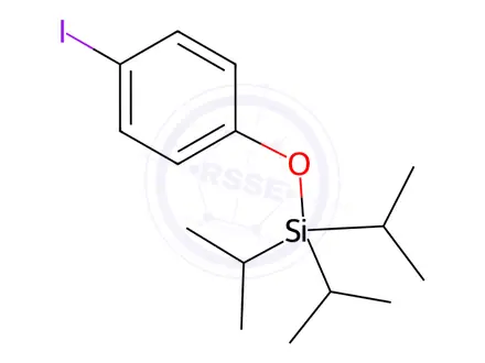Chemical structure of Benzene, 1-iodo-4-[[tris(1-methylethyl)silyl]oxy]-