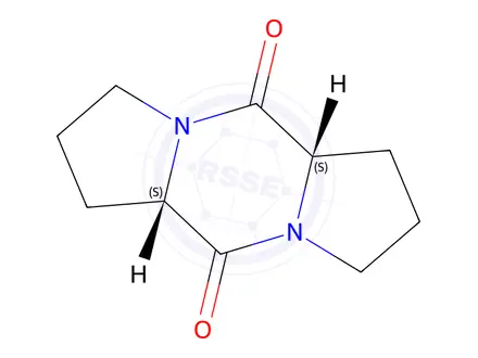 Chemical structure of Cis-cyclo(Pro-Pro)