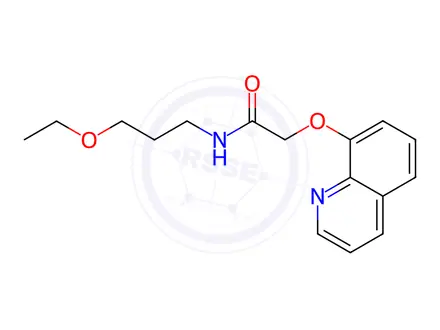 Chemical structure of N-(3-Ethoxypropyl)-2-(quinolin-8-yloxy)acetamide