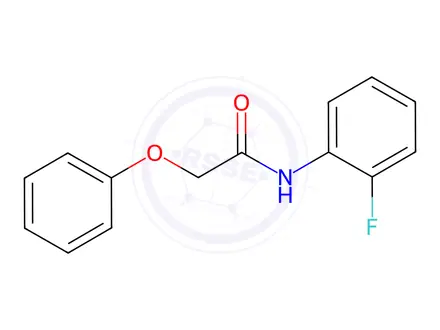 Chemical structure of N-(2-fluorophenyl)-2-phenoxyacetamide
