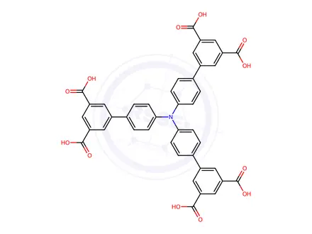 Chemical structure of 4',4''',4'''''-nitrilotris(([1,1'-biphenyl]-3,5-dicarboxylic acid))