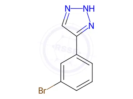 Chemical structure of 5-(3-Bromophenyl)-1H-1,2,3-triazole